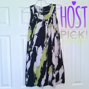 AB Studio Abstract Print dress